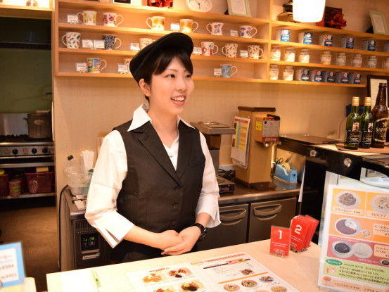 笑顔でお客様をお出迎え!