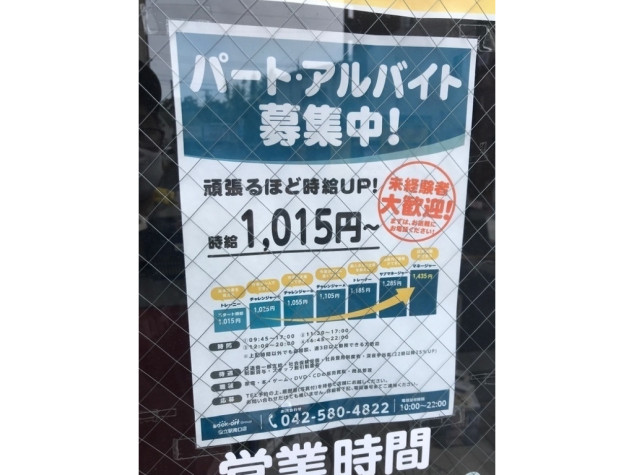 Bookoff ブックオフ 国立駅南口店のアルバイト パート求人情報 Joblist ジョブリスト 全国のアルバイト求人情報サイト